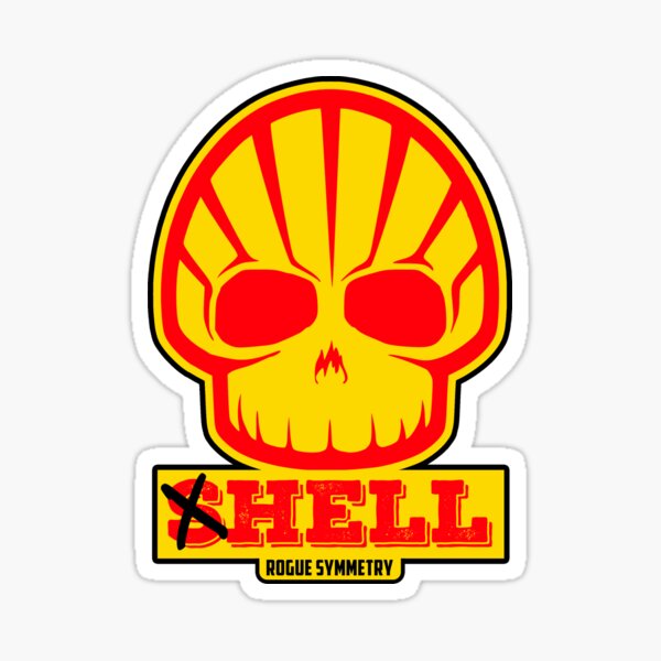 "Shell Gas Logo Parody - Hell with Skull" Sticker for Sale by ...