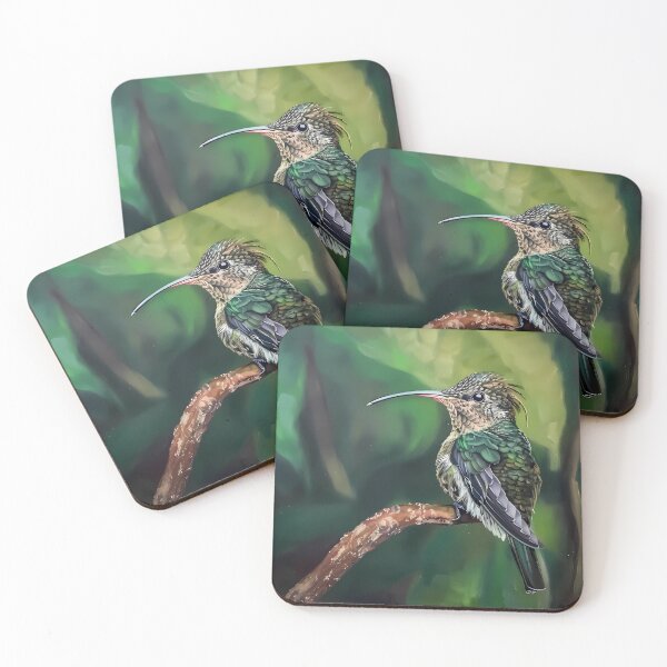 Item preview, White-tipped Sicklebill Hummingbird designed and sold by LivingArtClips.