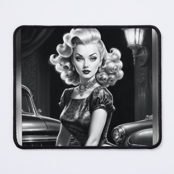 Item preview, Trapped By Coupes Pin Up Girl Stunning AI Concept Art Illustration Portrait by Xzendor7 designed and sold by Xzendor7 Digital Art Creations.