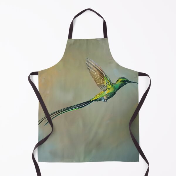 Item preview, Long-tailed Sylph Hummingbird in Flight designed and sold by LivingArtClips.