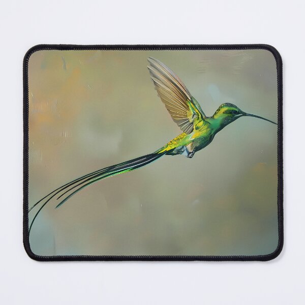 Item preview, Long-tailed Sylph Hummingbird in Flight designed and sold by LivingArtClips.