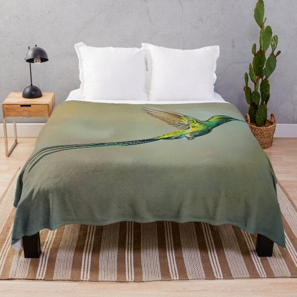 Item preview, Long-tailed Sylph Hummingbird in Flight designed and sold by LivingArtClips.
