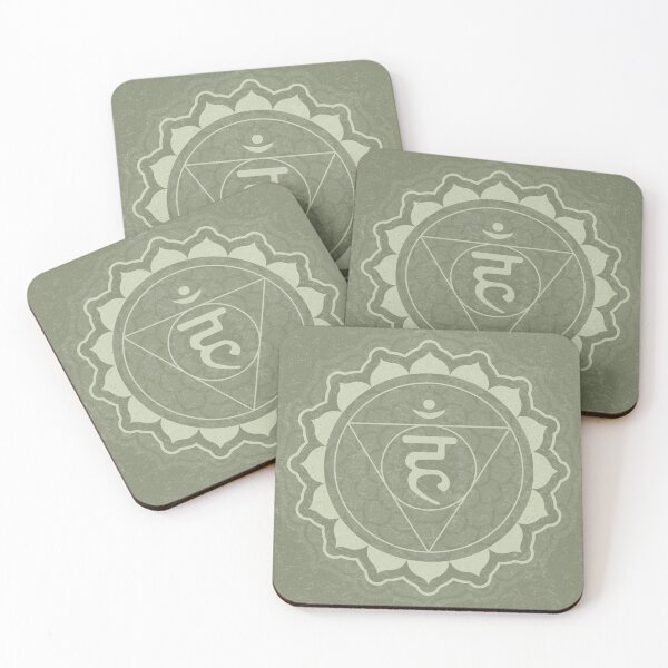 Item preview, Throat Chakra Mandala - Sage + Tea designed and sold by Irene Estelle.
