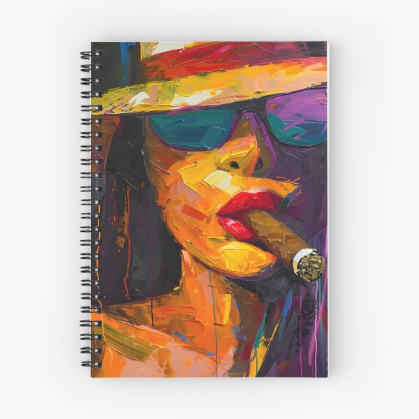 Artikelvorschau, Abstrakte Verführung – Pinselstriche und Rauch im Zigarrenwunderland der Femme Fatale entworfen und verkauft von OlfactoART Studio.