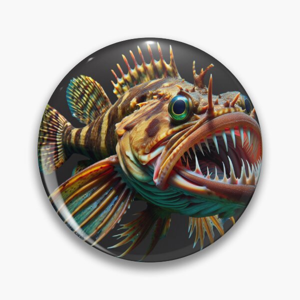 Item preview, Deep Sea Mean Fish Design designed and sold by HippieFarms11.