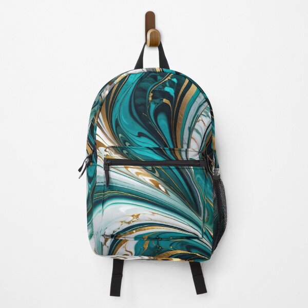 Item preview, Abstract Blue Gold White Marble Pattern designed and sold by TheArtOfPat.