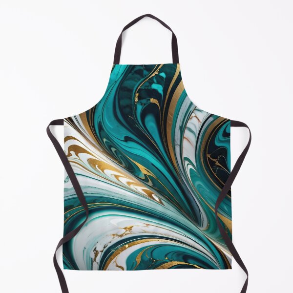 Item preview, Abstract Blue Gold White Marble Pattern designed and sold by TheArtOfPat.