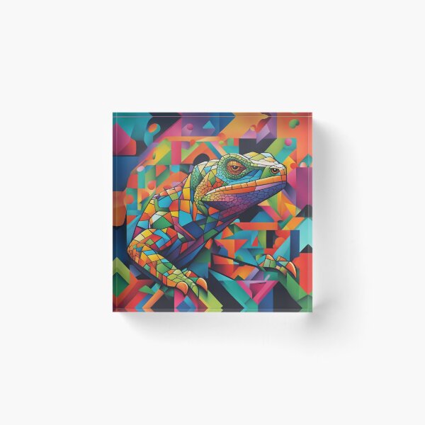 Item preview, Lizard, 'pixelated' and coloured designed and sold by Andykinoz.