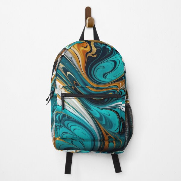 Item preview, Abstract Blue Gold White Marble Pattern designed and sold by TheArtOfPat.