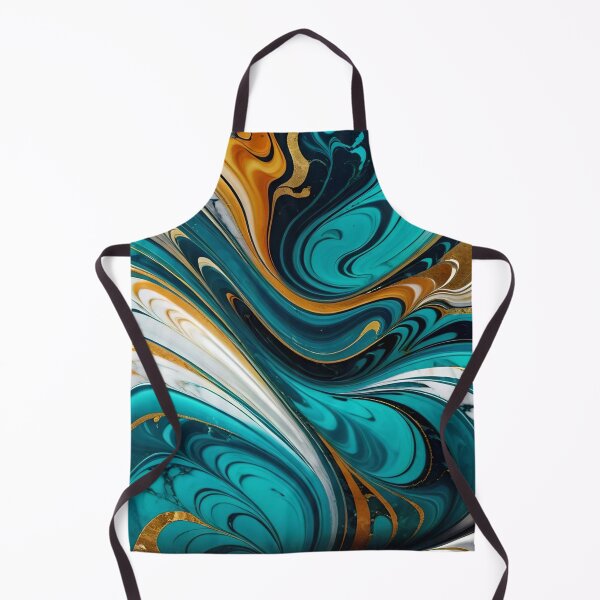 Item preview, Abstract Blue Gold White Marble Pattern designed and sold by TheArtOfPat.