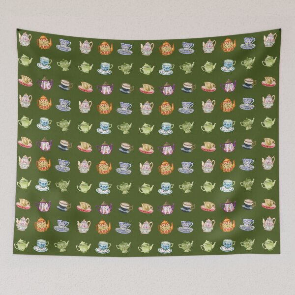 Item preview, Vintage Tea Pots and Vintage Cups  - Tea Lovers designed and sold by patternjp.