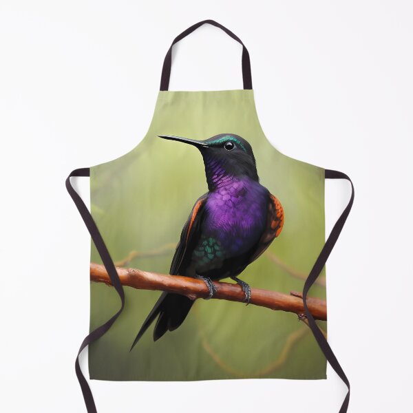 Item preview, Velvet-purple Coronet Hummingbird Splendor designed and sold by LivingArtClips.