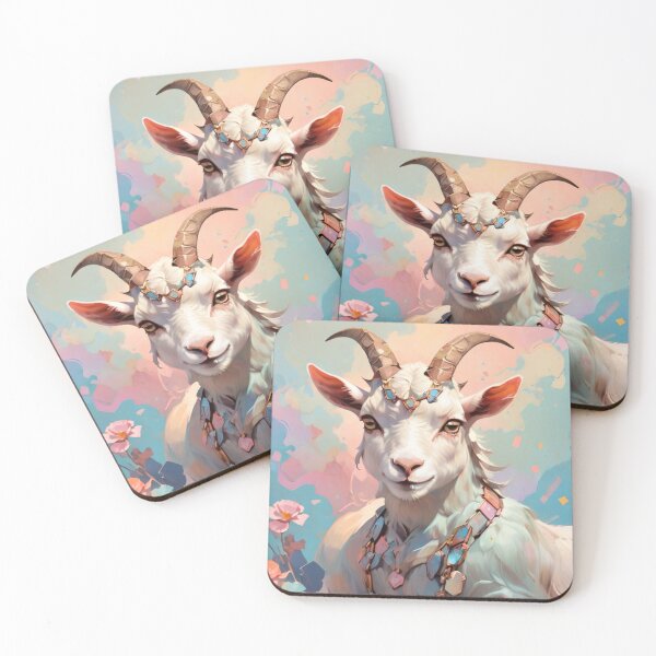 Item preview, Caprine Canvas: Goat Art Collection on Redbubble designed and sold by olademar.