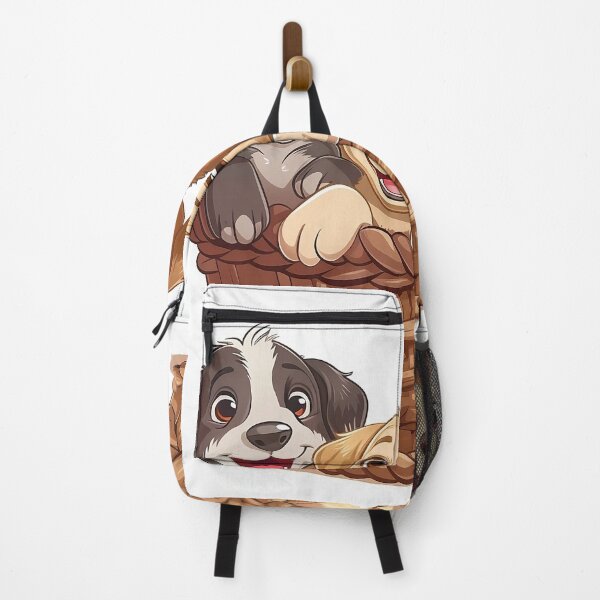 Item preview, Cartoon Puppies in basket designed and sold by CatsAndDogs-TF.