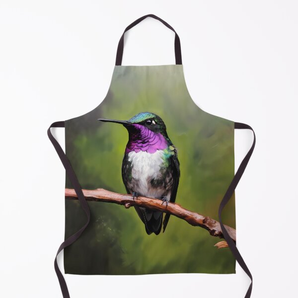 Item preview, Amethyst-throated Sunangel Hummingbird Quizzical Beauty designed and sold by LivingArtClips.