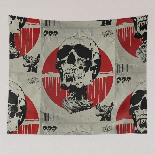 Item preview, Y2K Skull Cash designed and sold by Mlaniel.