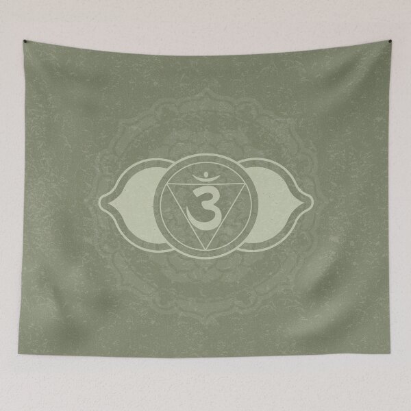 Item preview, Third Eye Chakra Mandala - Sage + Tea designed and sold by Irene Estelle.