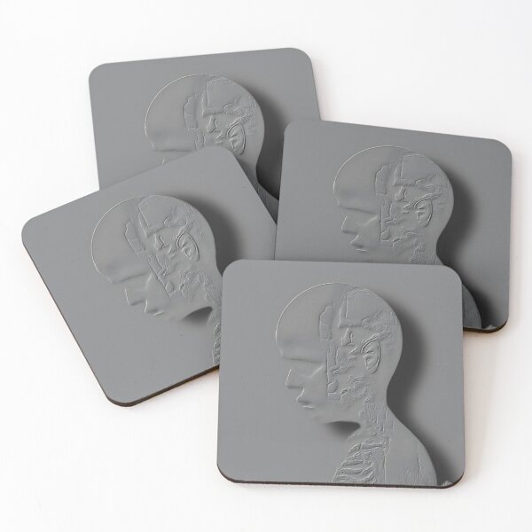 Item preview, Grey on gray - Engraved metal illustrations collection by Red Siri0 (coexistence) black shadow  designed and sold by Red Siri0 Art.