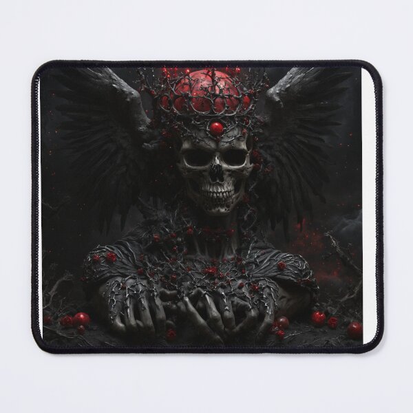 Item preview, Angel of death with wings on his throne illusion art designed and sold by Newconcept3341.