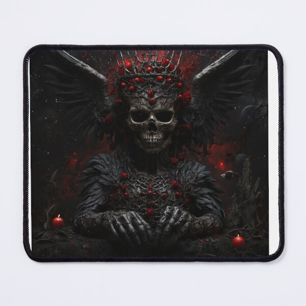 Item preview, Angel of death with wings on his throne illusion art designed and sold by Newconcept3341.