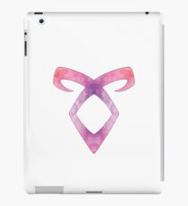 Shadowhunters rune - Angelic Power rune (pink watercolour) - Clary, Alec, Jace, Izzy, Magnus - Malec - Parabatai iPad Case/Skin