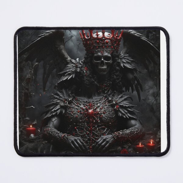 Item preview, Angel of death with wings on his throne illusion art designed and sold by Newconcept3341.