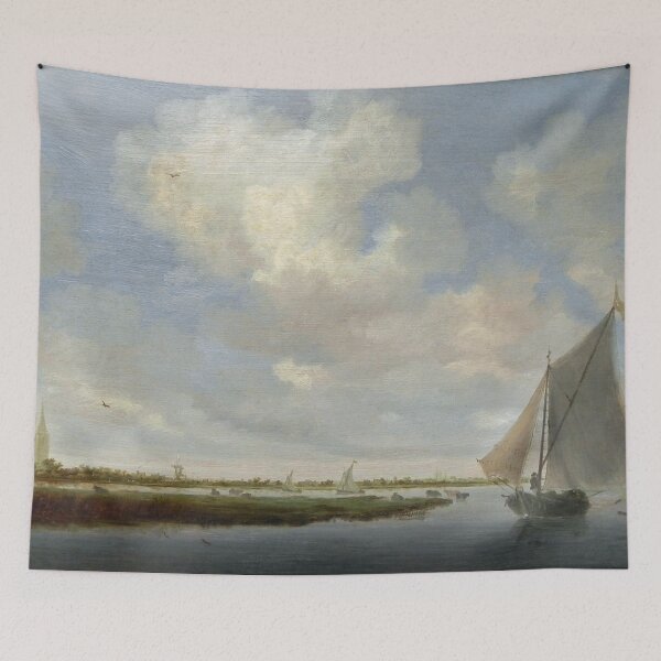 Item preview, zeilboot op het Wijkermeer (Sailboat on the Wijkermeer) 1648 designed and sold by Oude Meesters.
