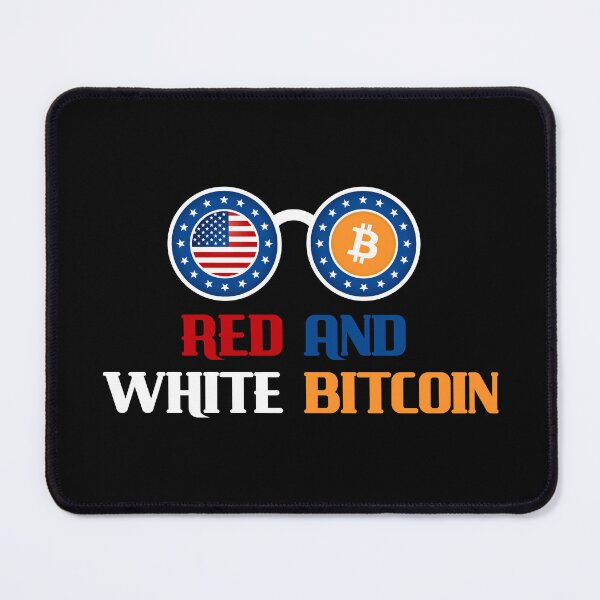 Item preview, Patriotic Crypto: Red and White Bitcoin, American Flag, America and Bitcoin designed and sold by EricCORE.