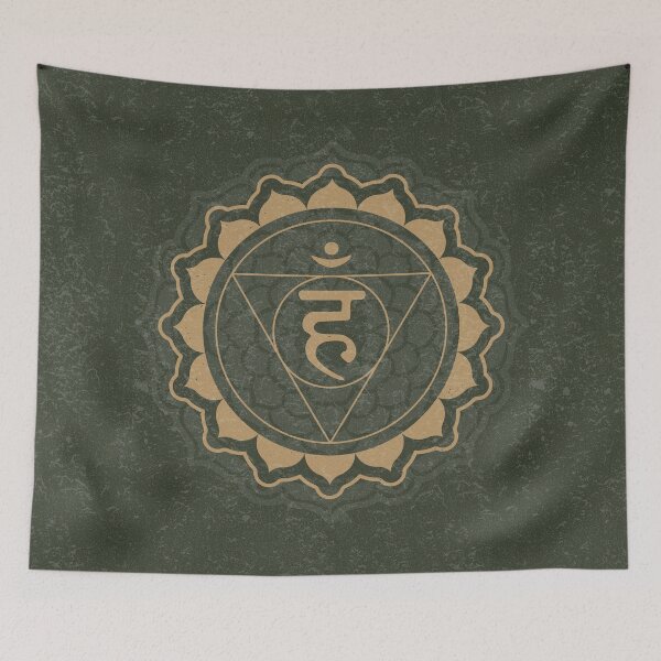 Item preview, Throat Chakra Mandala - Pine + Fawn designed and sold by Irene Estelle.
