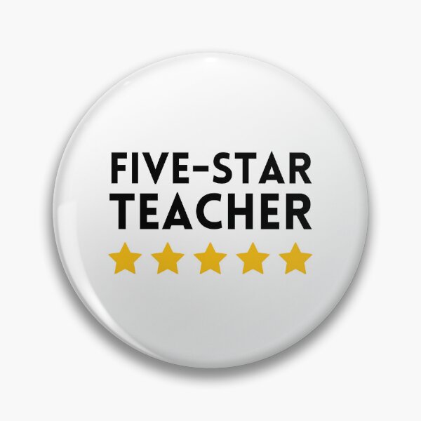 Item preview, Five-Star Teacher designed and sold by GRINspiration.