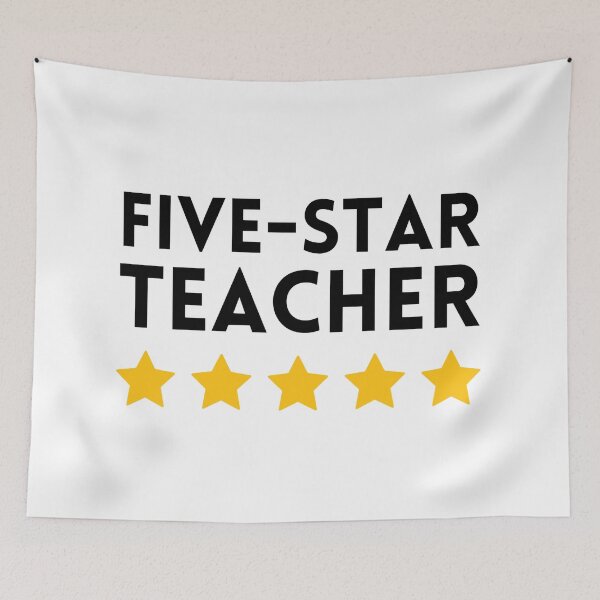 Item preview, Five-Star Teacher designed and sold by GRINspiration.