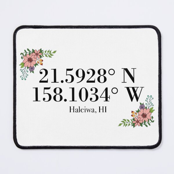 Item preview, Haleiwa, HI Coordinates designed and sold by mynameisliana.