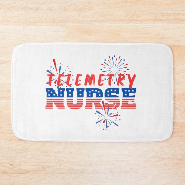 Item preview, Telemetry Nurse (Patriotic) designed and sold by Whackadoodletee.