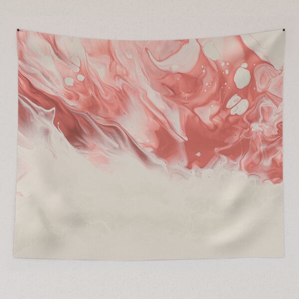 Item preview, Red Acrylic Pour Painting designed and sold by OneCreativePup.