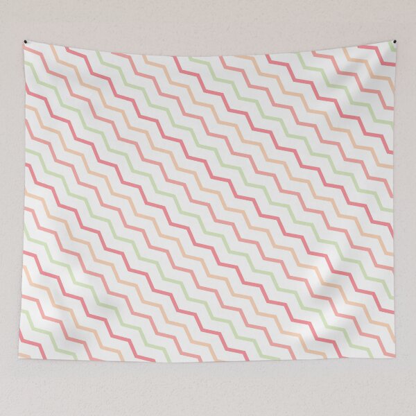 Item preview, Colorful Chevron Jagged Lines Forever Seamless White Pattern designed and sold by Alchemy-A-La-G.