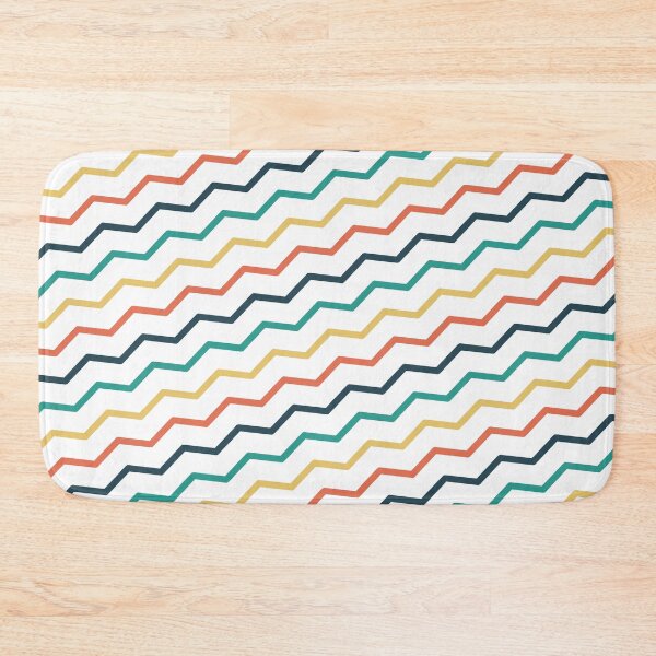 Item preview, Colorful Chevron Jagged Lines Forever Seamless White Pattern designed and sold by Alchemy-A-La-G.