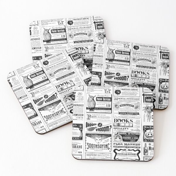 Item preview, creepy halloween newspaper antique white designed and sold by Gossip Rag.