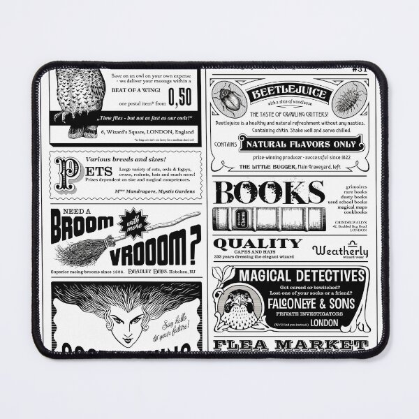 Item preview, creepy halloween newspaper antique white designed and sold by Gossip Rag.