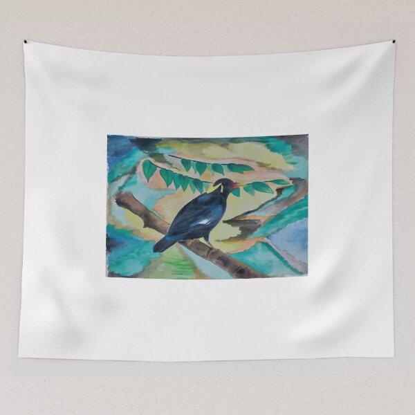 Item preview, Indian Myna watercolor designed and sold by Nairagia.