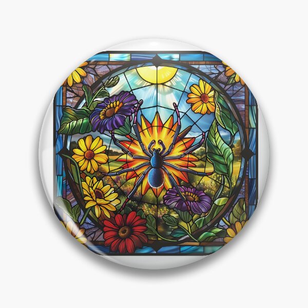 Item preview, Funnel Web Spider stained glass designed and sold by CoolCrazyQuirky.