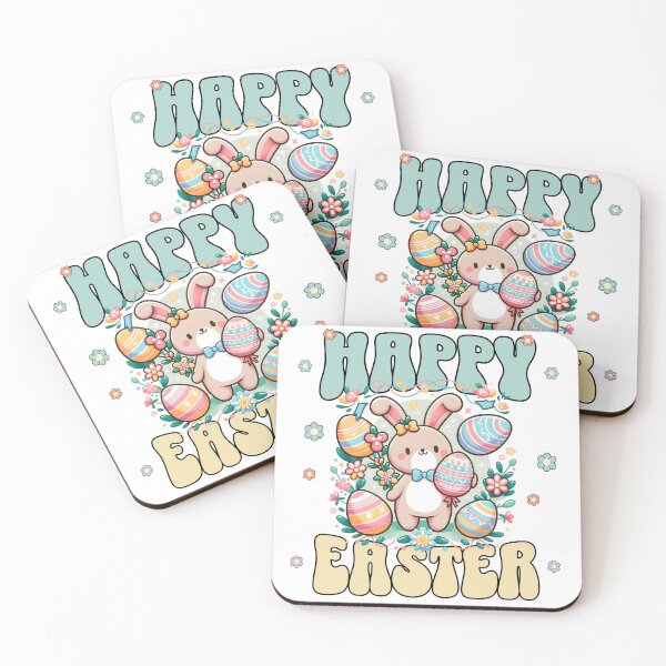 Item preview, Cute Easter Bunny & Eggs Celebration, Happy Easter designed and sold by edesignprints.