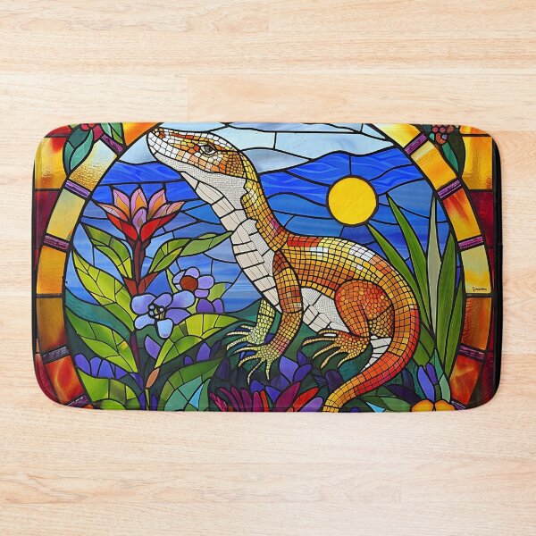 Item preview, Native Goanna Stained glass designed and sold by CoolCrazyQuirky.
