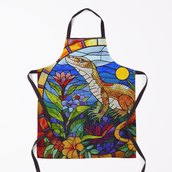 Item preview, Native Goanna Stained glass designed and sold by CoolCrazyQuirky.