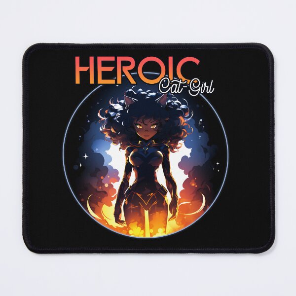 Item preview, Heroic Cat-Girl designed and sold by NatureHelpsYou.
