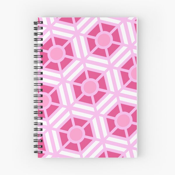 Item preview, Pink Hexagon Sectioned Shapes Forever Seamless White Pattern designed and sold by Alchemy-A-La-G.