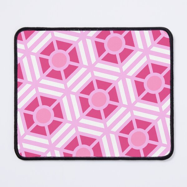 Item preview, Pink Hexagon Sectioned Shapes Forever Seamless White Pattern designed and sold by Alchemy-A-La-G.