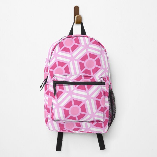 Item preview, Pink Hexagon Sectioned Shapes Forever Seamless White Pattern designed and sold by Alchemy-A-La-G.