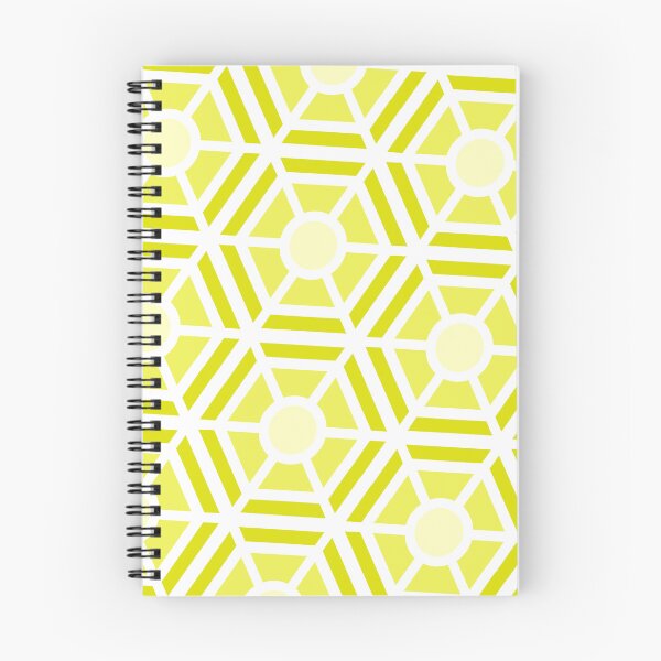 Item preview, Yellow Hexagon Sectioned Shapes Forever Seamless White Pattern designed and sold by Alchemy-A-La-G.