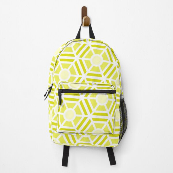 Item preview, Yellow Hexagon Sectioned Shapes Forever Seamless White Pattern designed and sold by Alchemy-A-La-G.