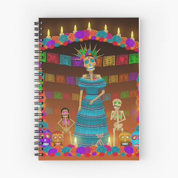 Item preview, Orange Ómbre Day of the Dead designed and sold by Cynthia De La Torre.